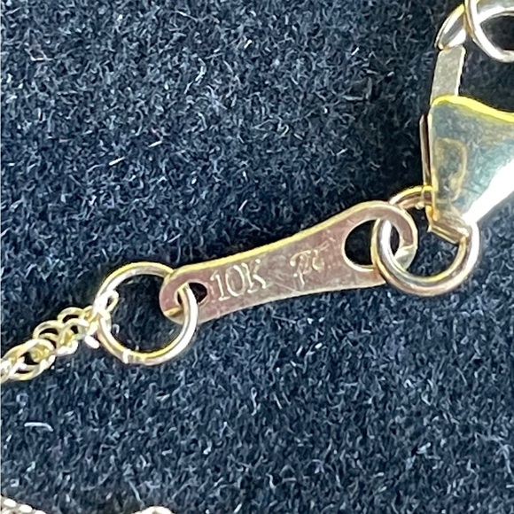 🤩 NWOT 12X8 SLEEPING BEAUTY TURQUOISE WITH WHITE DIAMOND REAL 10K GOLD PENDANT - Picture 9 of 9